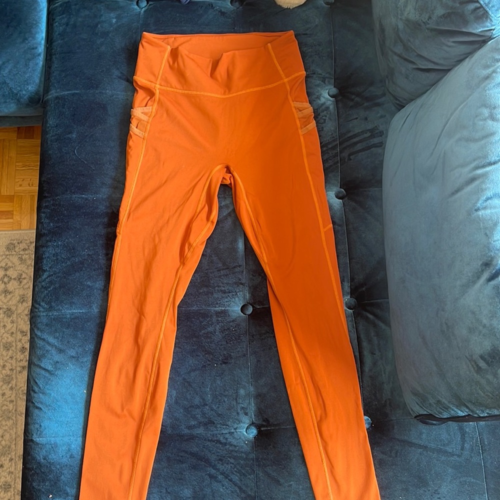 Fabletics Trinity leggings pumpkin size Medium